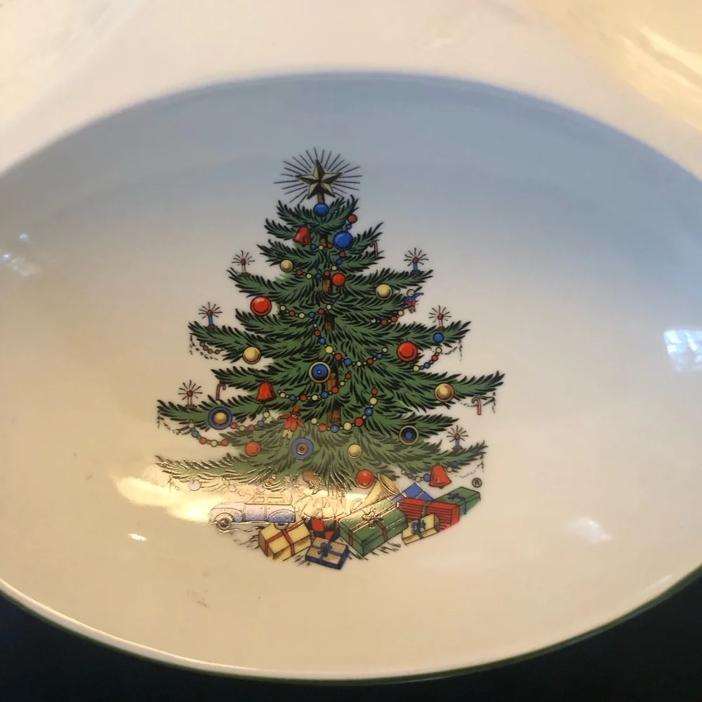 Cuthbertson Original Christmas Tree Relish Dish Vintage Made In England